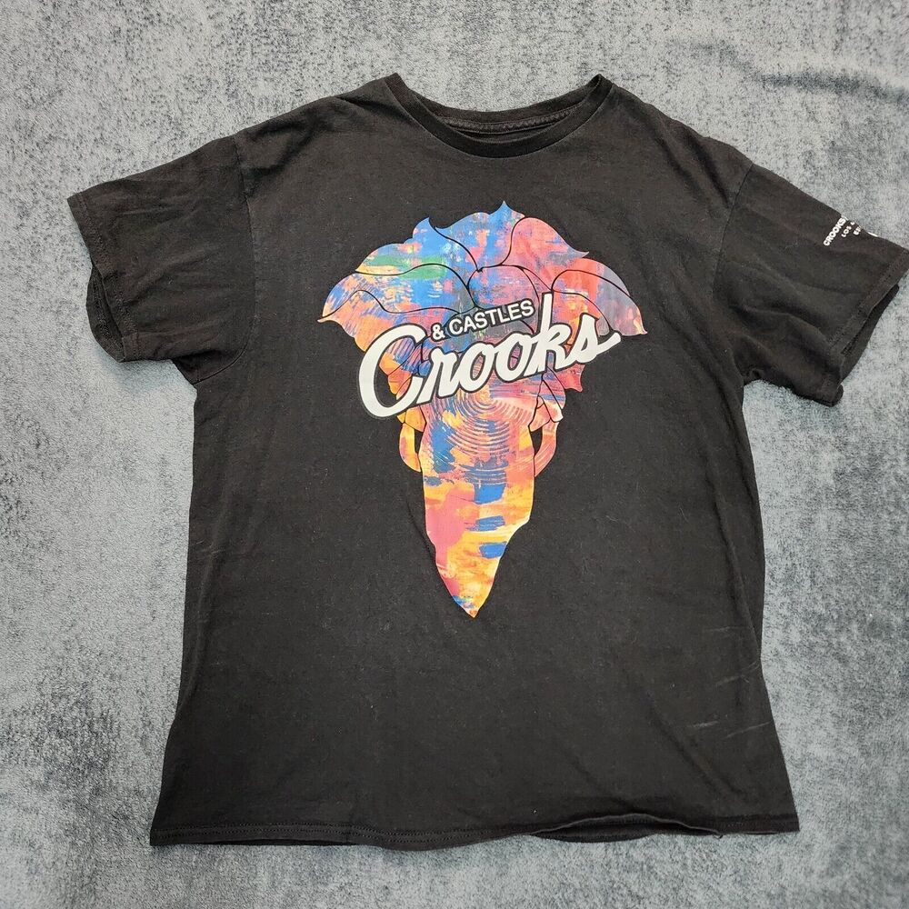 Crooks and Castles Men's Black Tshirt Size L